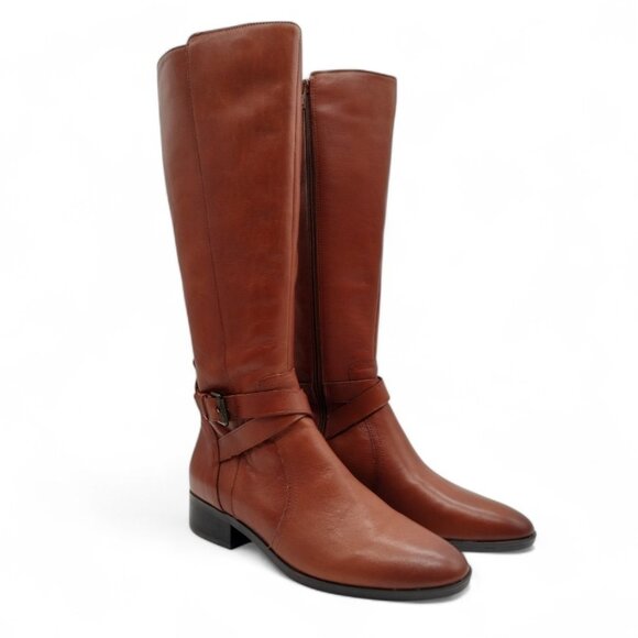 Naturalizer Women's Size 8.5 Rena Ciderspice Wide Calf Knee High Riding Boot - Picture 3 of 16